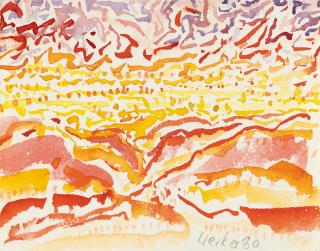 Günther Uecker - Ohne Titel (Landschaft)