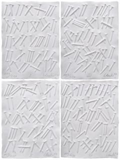 Günther Uecker - Schrift der Nägel.