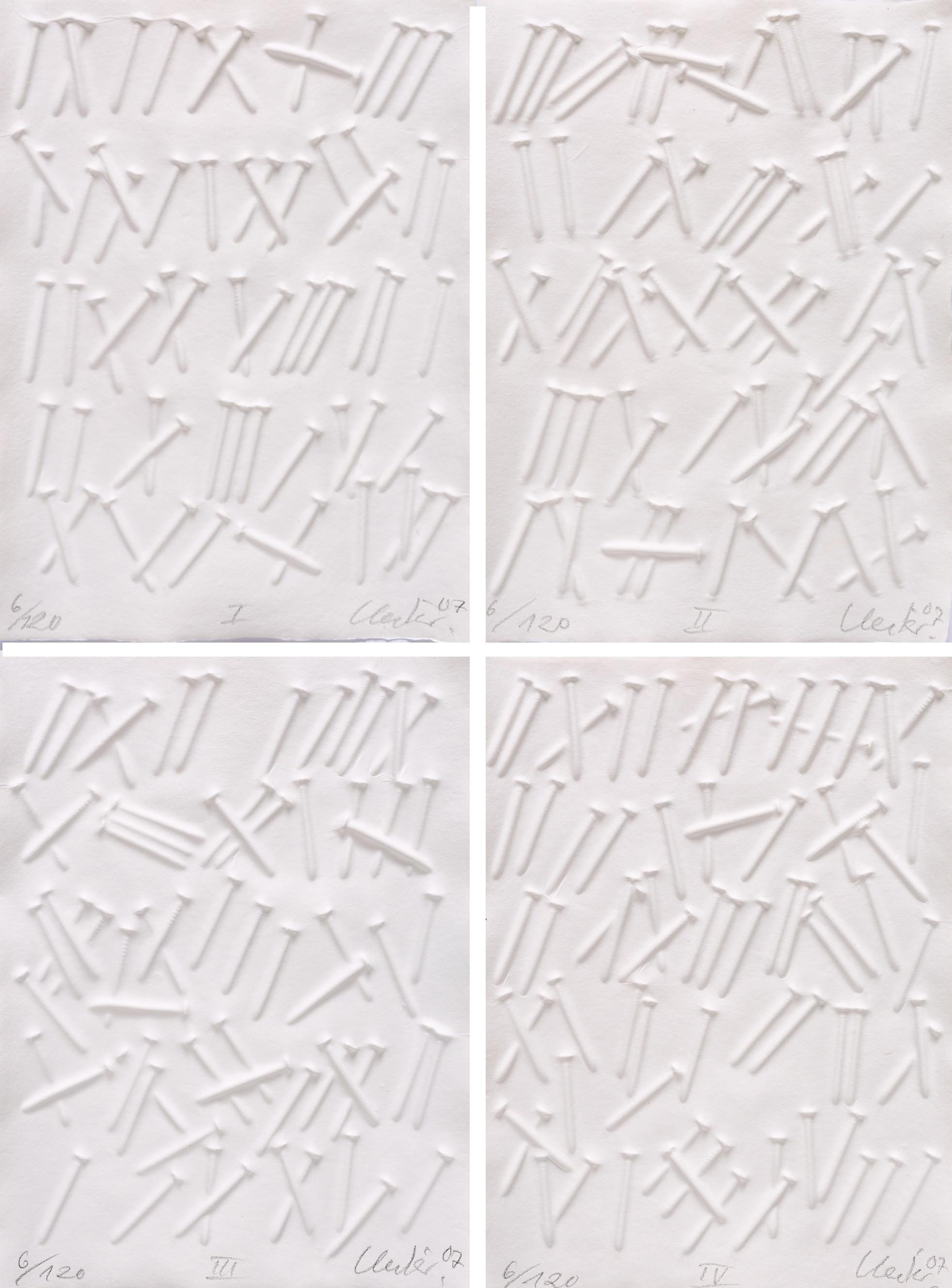 Günther Uecker - Schrift der Nägel.