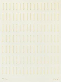 Günther Uecker - Sieben Nagelreihen.