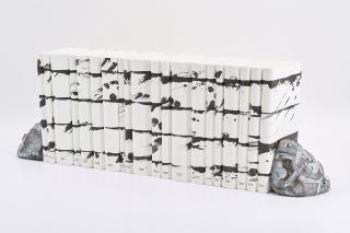 Günther Uecker - Unalphabetische Zeilen. Nobelpreisbibliothek.