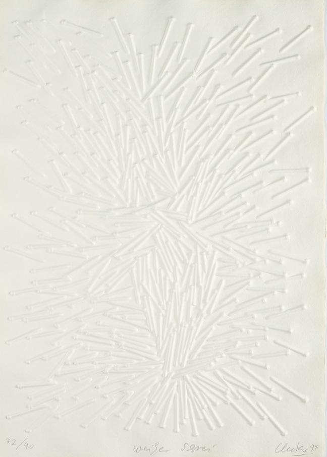 Günther Uecker - Weißer Schrei.