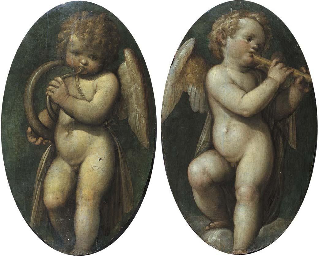 Guglielmo Caccia - Putto con olicorno
