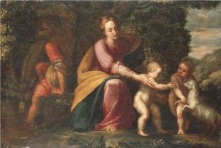 Guglielmo Caccia - The Rest on the Flight into Egypt