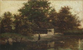 Guglielmo Ciardi - La casa sul fiume