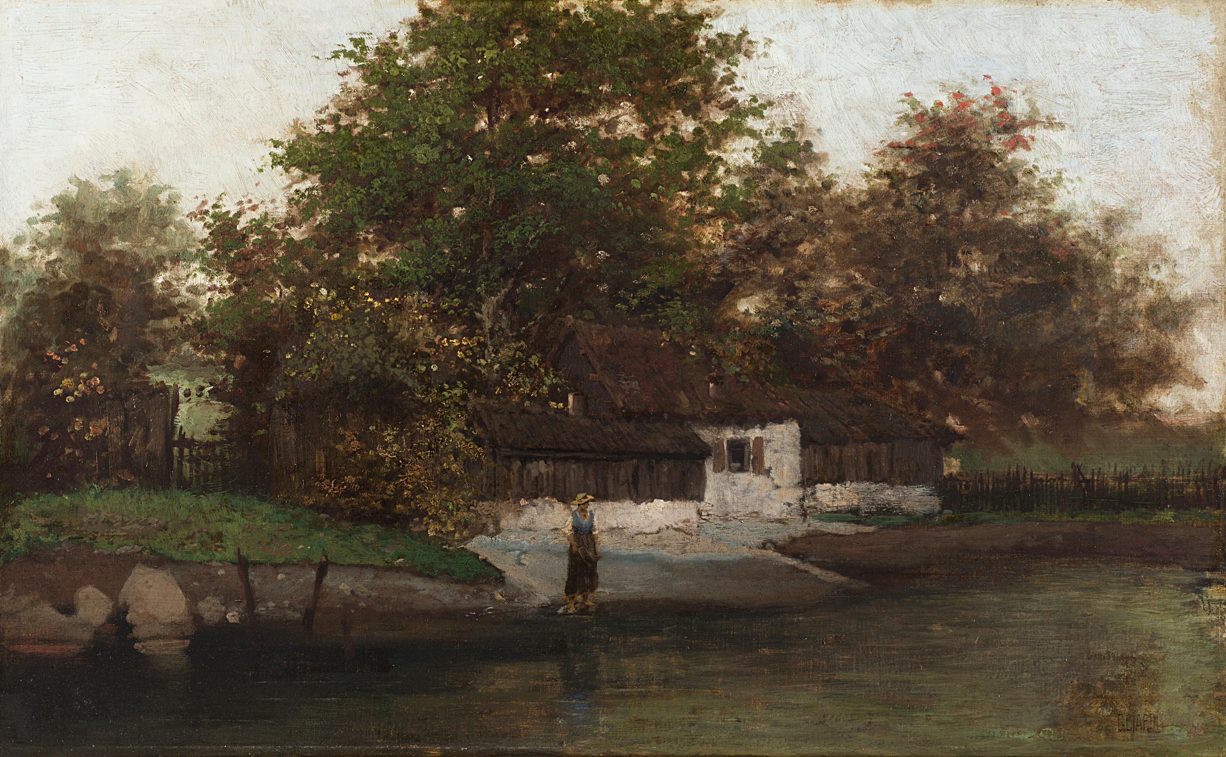Guglielmo Ciardi - La casa sul fiume