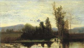 Guglielmo Ciardi - Lavandaie sul Sile, 1870