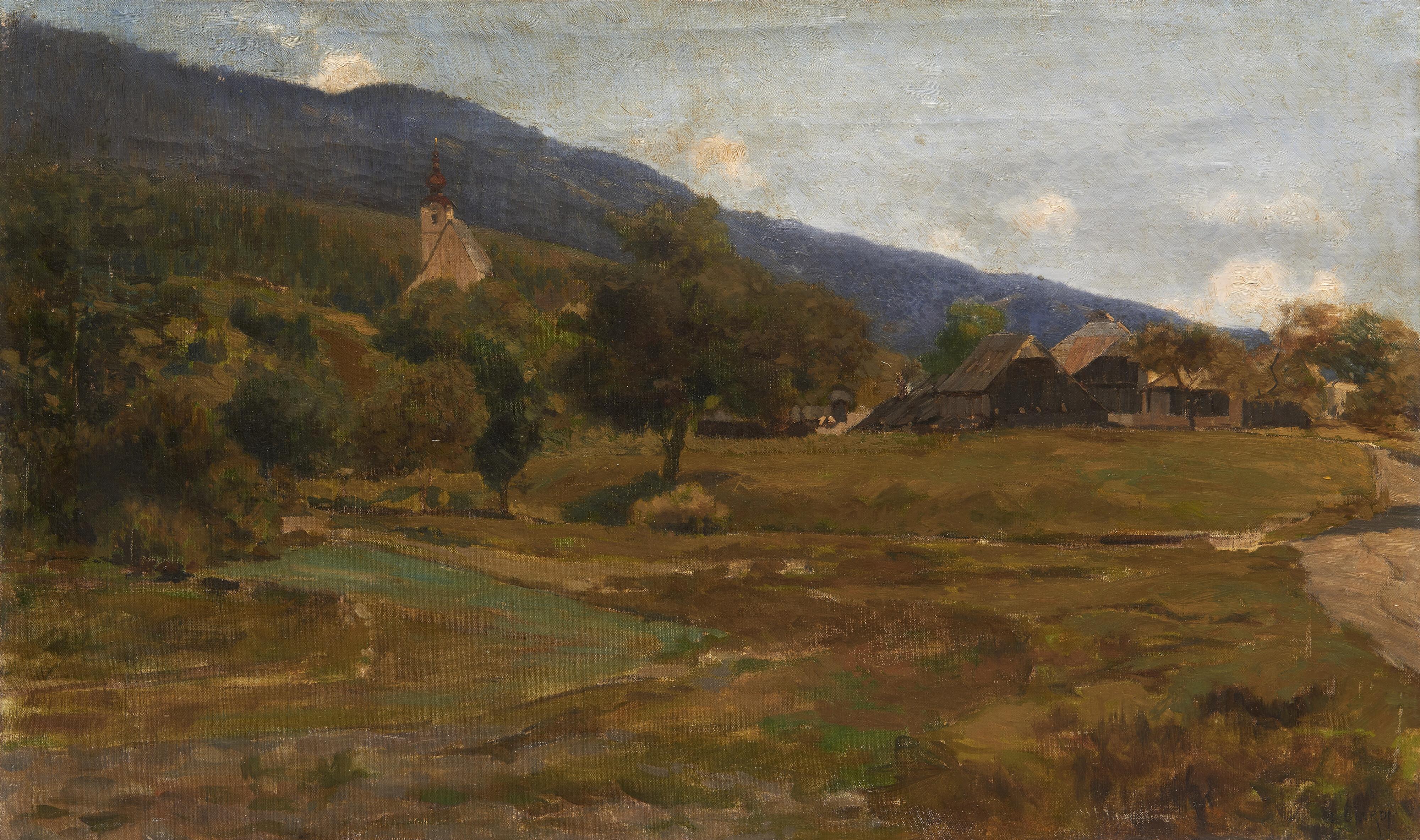 Guglielmo Ciardi - Paesaggio veneto