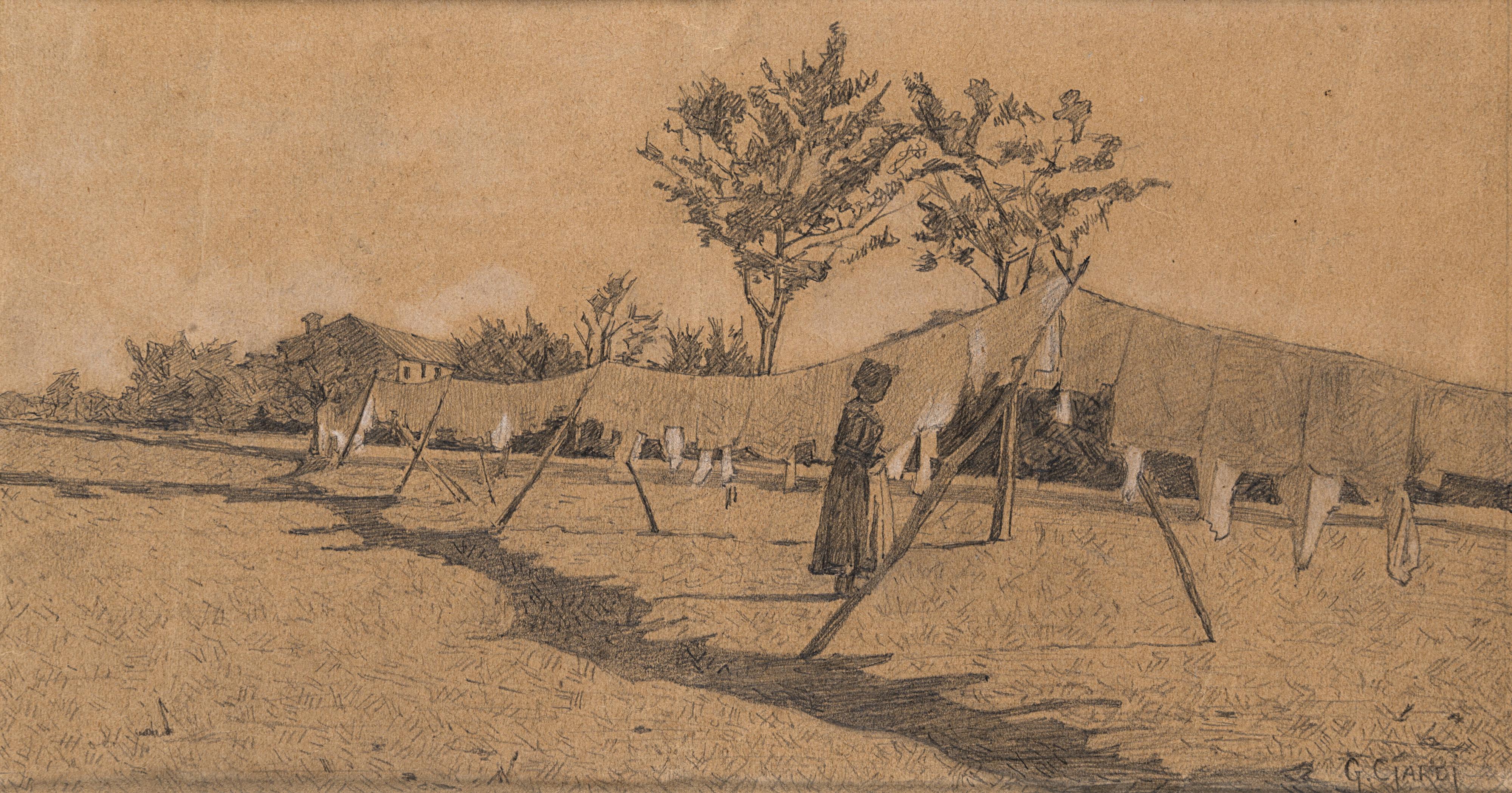 Guglielmo Ciardi - Panni al sole