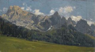Guglielmo Ciardi - San Martino di Castrozza, 1887