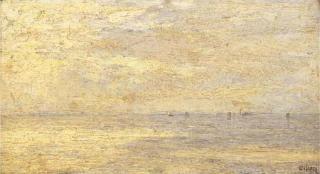 Guglielmo Ciardi - Sera in laguna