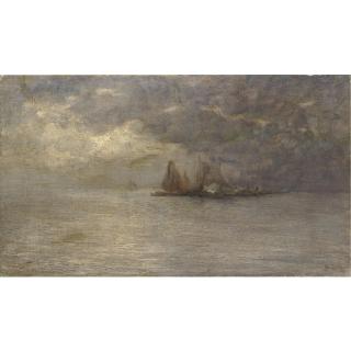 Guglielmo Ciardi - Temporale Sulla Laguna Veneta