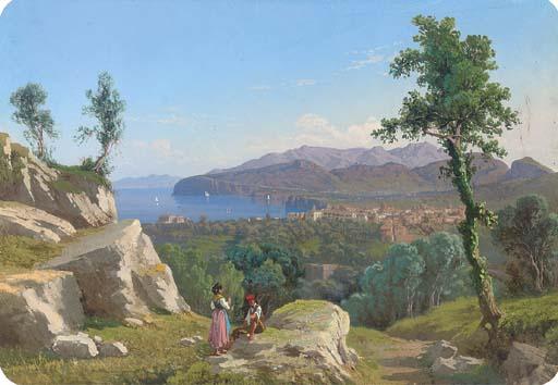 Guglielmo Giusti - A lover\'s tryst before Sorrento