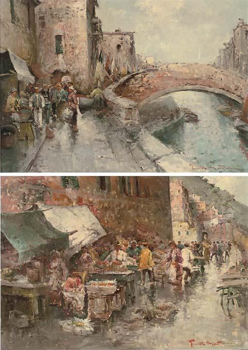 Guido Antonio Mantovani - Mercatino Chioggiotto; and Vita a Chioggia