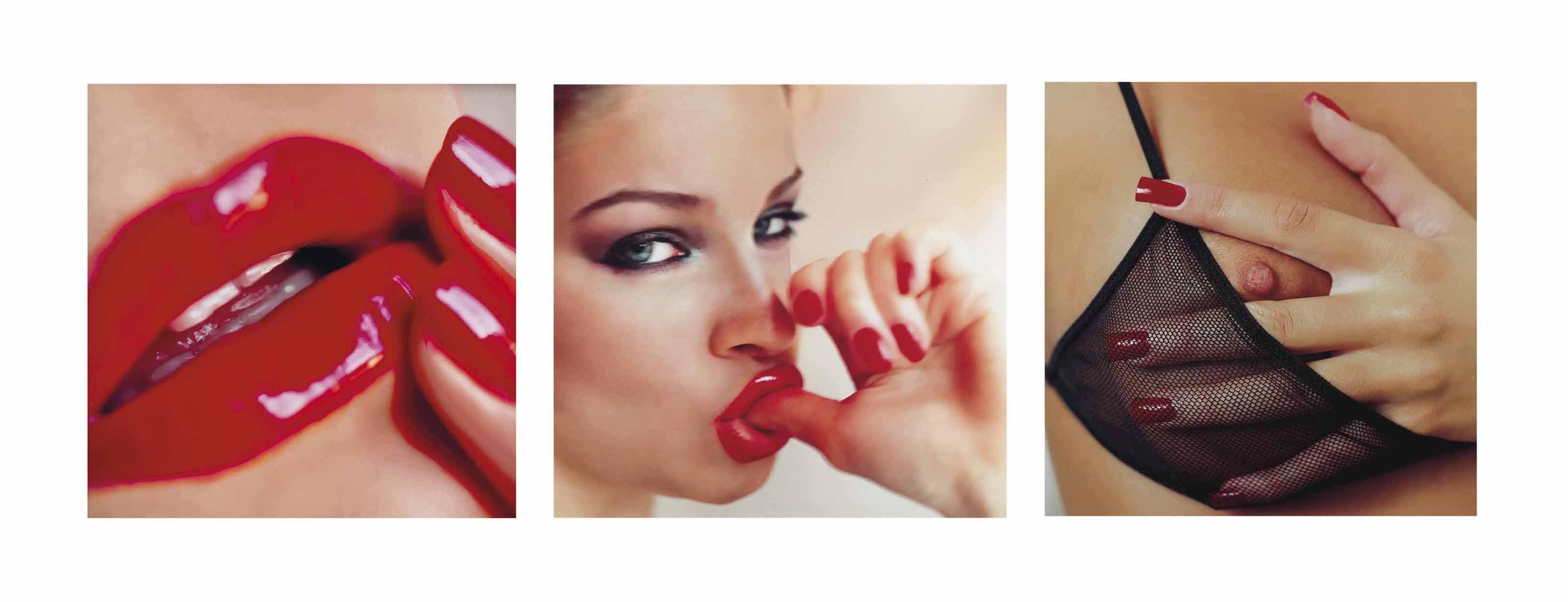 Guido Argentini - Red Lips, Red Nails and Olga Sucking Her Thumb, 2005