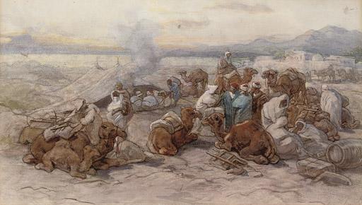 Guido Bach - An Arab encampment
