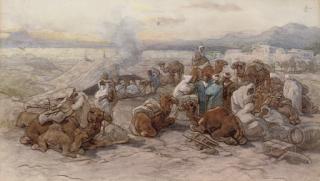 Guido Bach - An Arab encampment