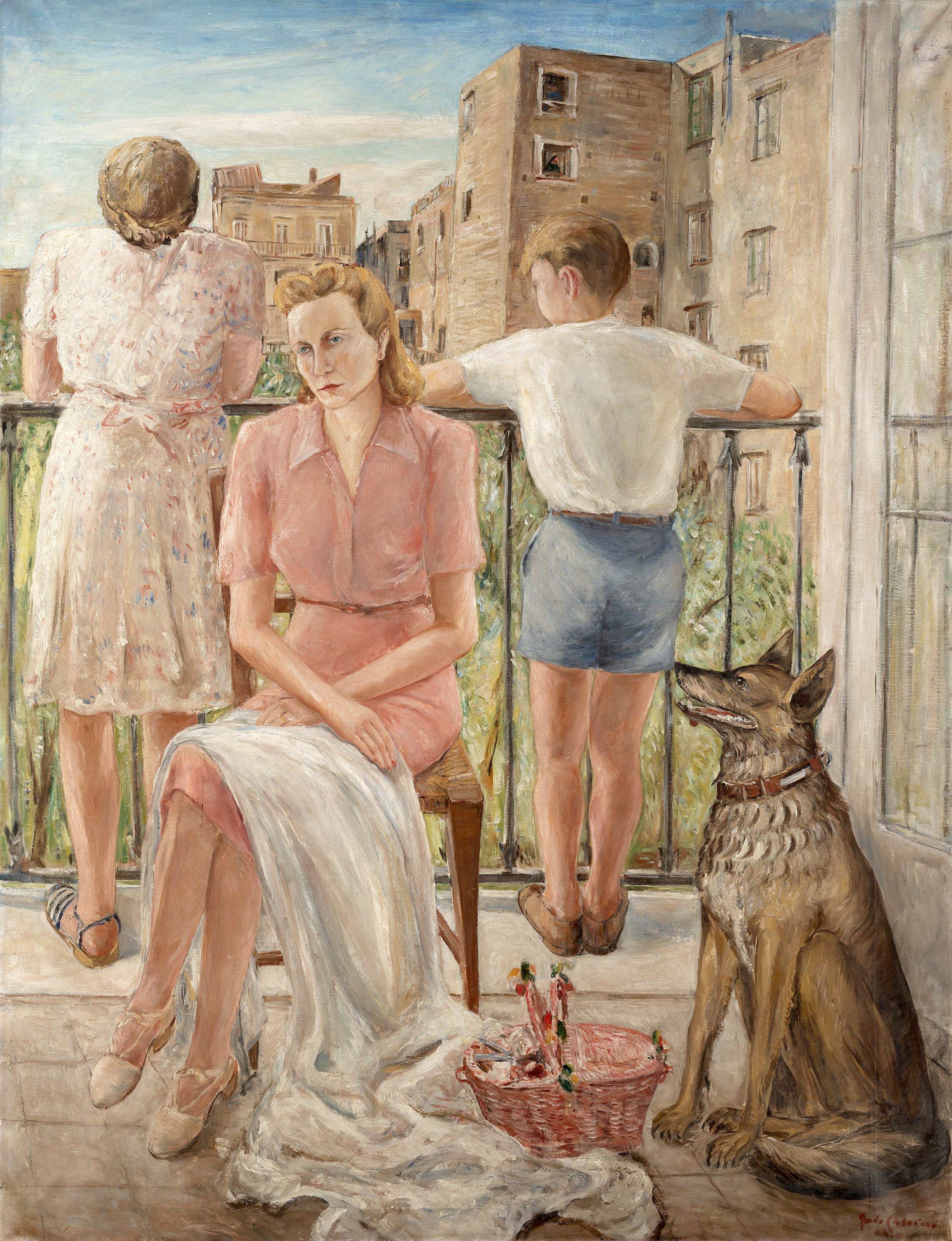 Guido Casciaro - Figure al balcone