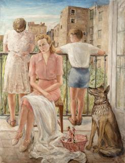 Guido Casciaro - Figure al balcone