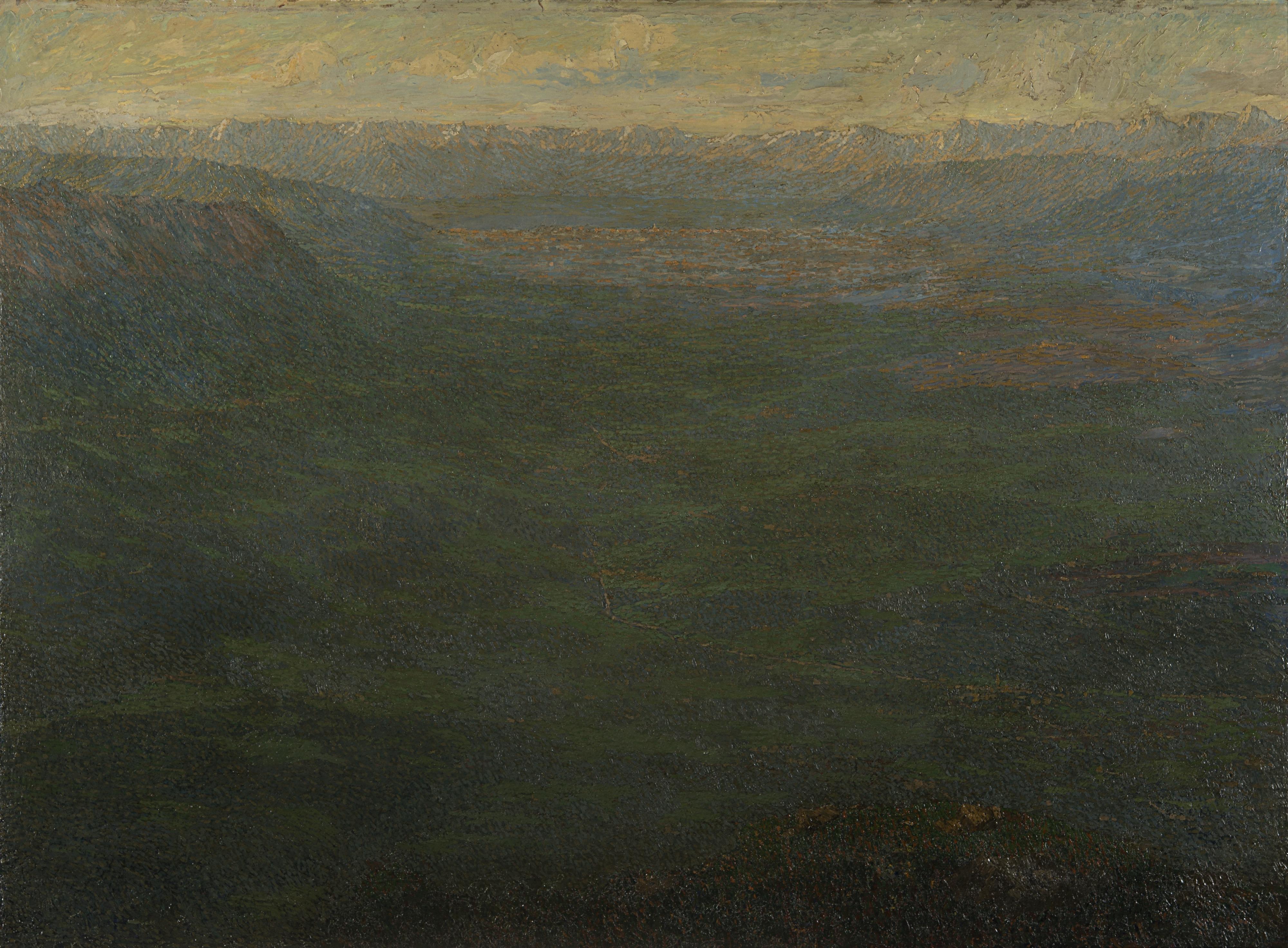 Guido Cinotti - Veduta delle prealpi varesine da Campo dei Fiori