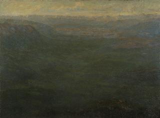 Guido Cinotti - Veduta delle prealpi varesine da Campo dei Fiori