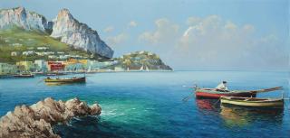 Guido Odierna - Fishing boats off Capri