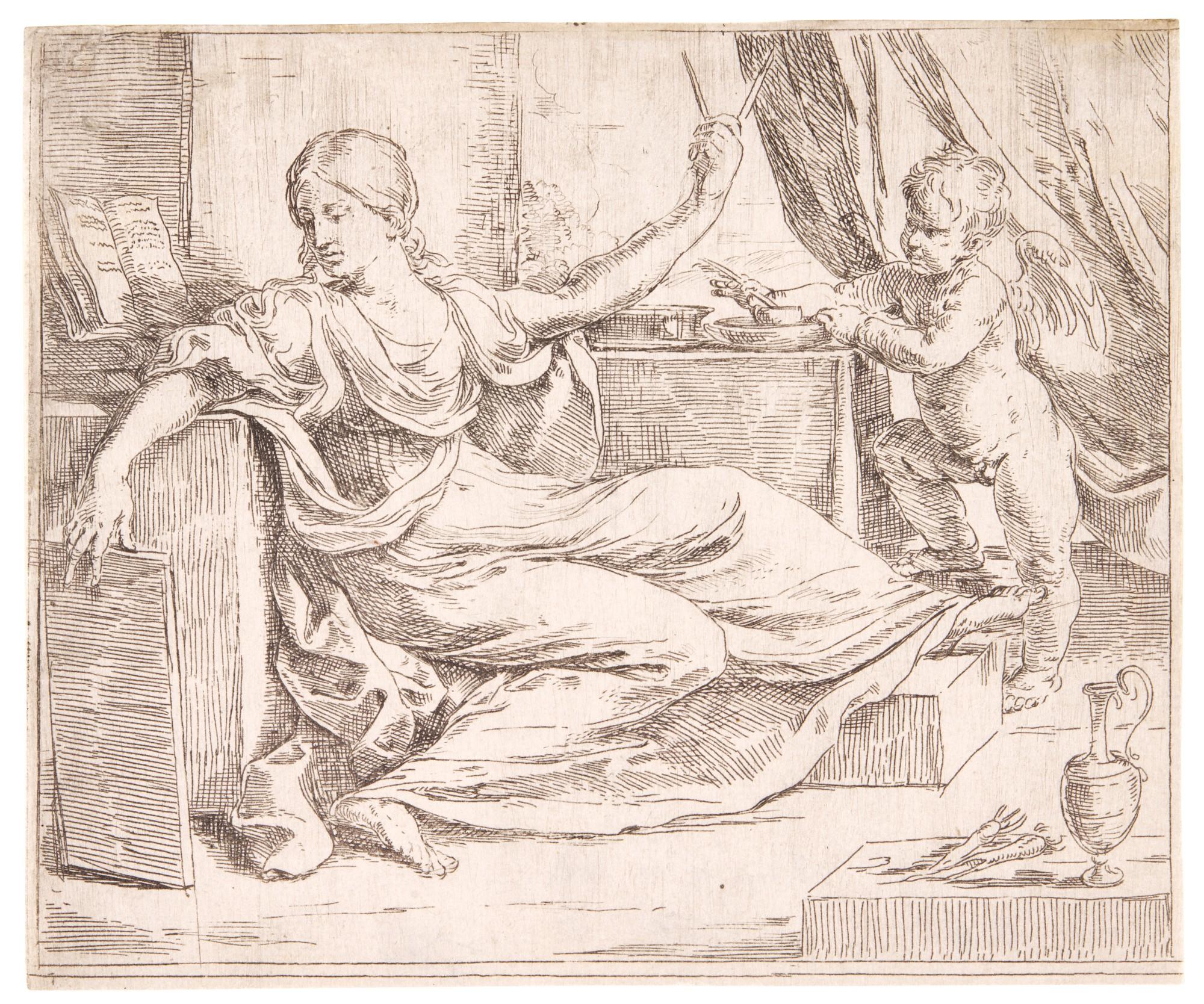 Guido Reni - Allegory of Learning (Bartsch XVIII.289.16)