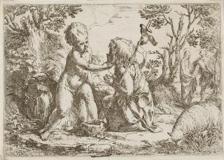 Guido Reni - Das Jesuskind mit dem Johannesknaben.