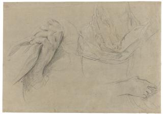 Guido Reni - Study Of Hands And Drapery