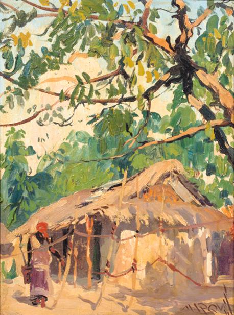 Guilherme D\'Oliveira Marques - Woman near a hut