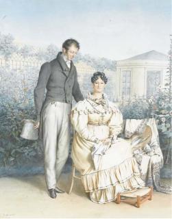 Guillaume Bodinier - Portrait D\'Un Couple Dans Un Jardin