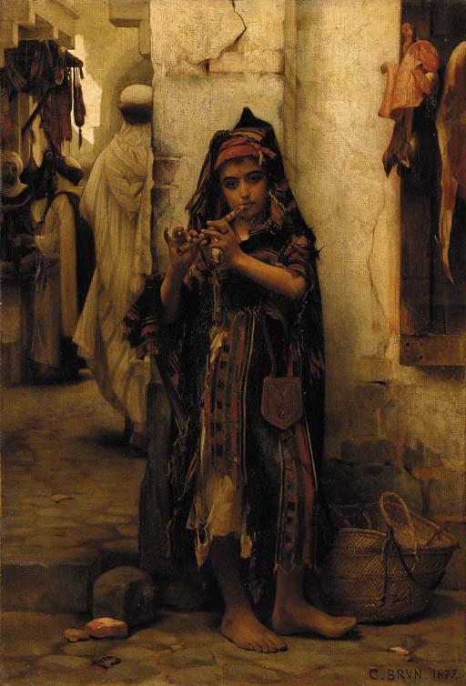 Guillaume-Charles Brun - The little flutist