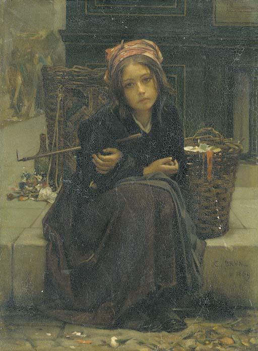 Guillaume-Charles Brun - The ribbon seller