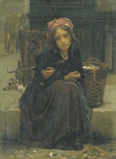 Guillaume-Charles Brun - The ribbon seller