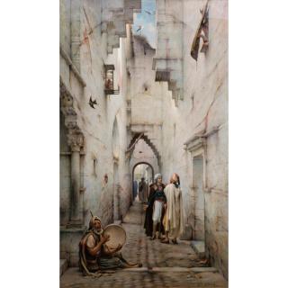 Guillaume-Charles Brun - Une Rue À Constantine