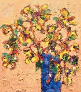 Guillaume Lo-A-Njoe - A still life with flowers