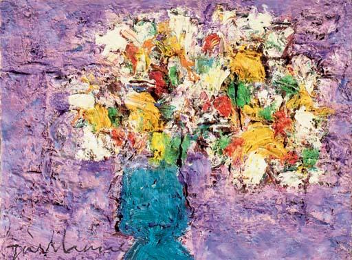 Guillaume Lo-A-Njoe - Still life with flowers