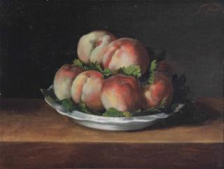 Guillaume-Romain Fouace - Peaches on a plate