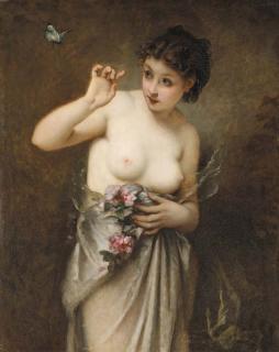 Guillaume Seignac - Jeune fille au papillon