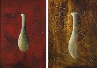 Guillermo Conte - Cenzia En El Cristallino And Sin Título: Two Paintings