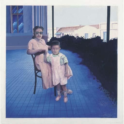 Guillermo Pérez Villalta - Joaquina y Guillermo en la calle