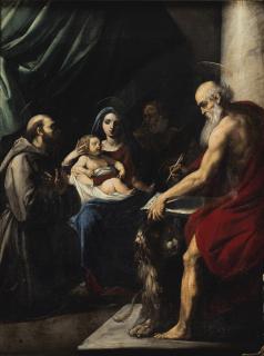Guiseppe Cesari - The Holy Family With Saint Francis And Saint Jerome