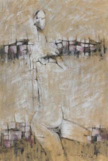 Gulam Rasool Santosh - Untitled (Nude)