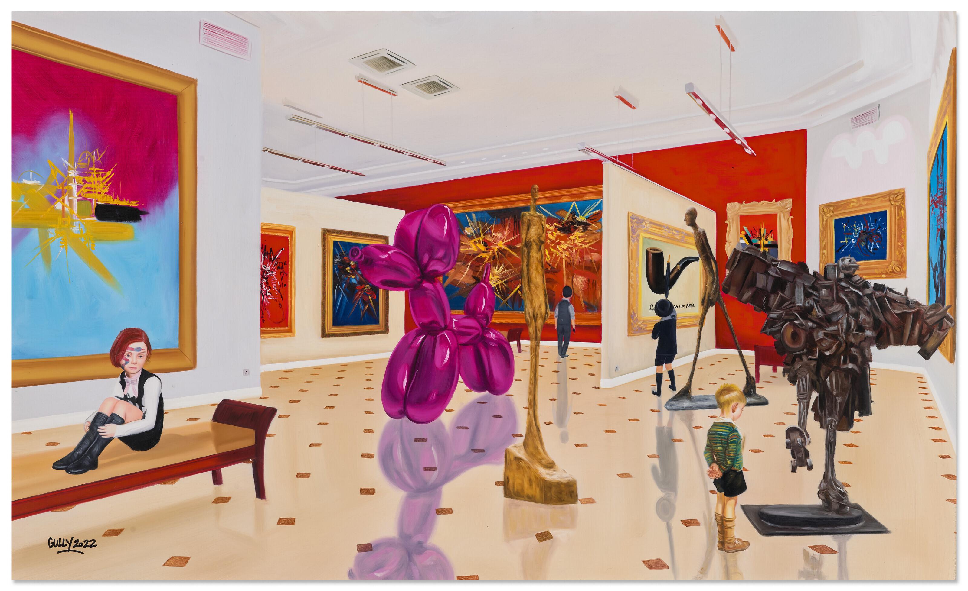 Gully - Nikki, Yves, René meet Mathieu, Koons, Magritte, César and Giacometti 18