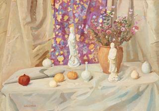 Gunnar Svenson - Still life with figurines