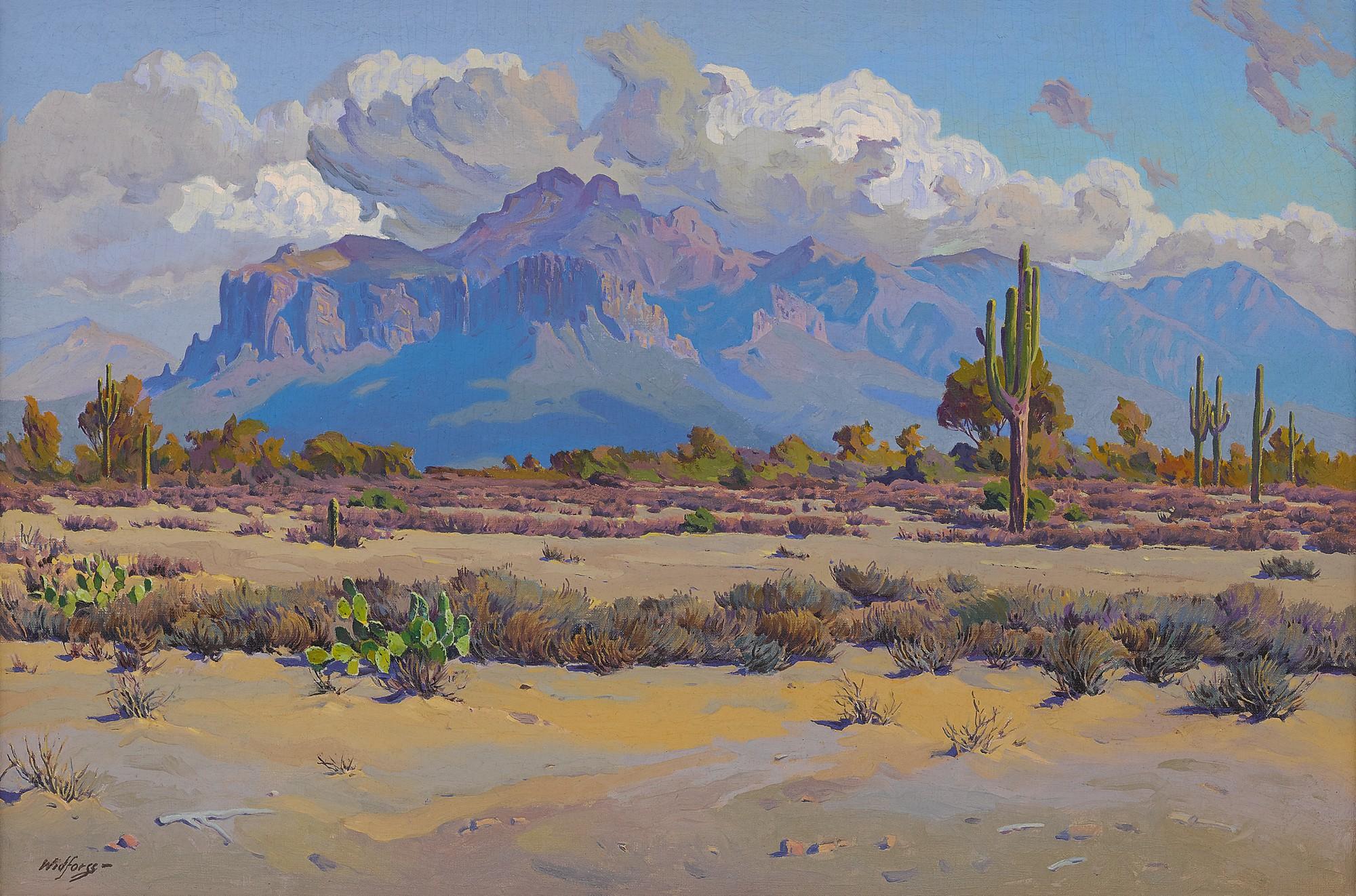 Gunnar Widforss - Desert Thundercloud, Landscape