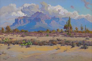 Gunnar Widforss - Desert Thundercloud, Landscape