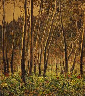 Gunnar Widforss - Sunlit Birches