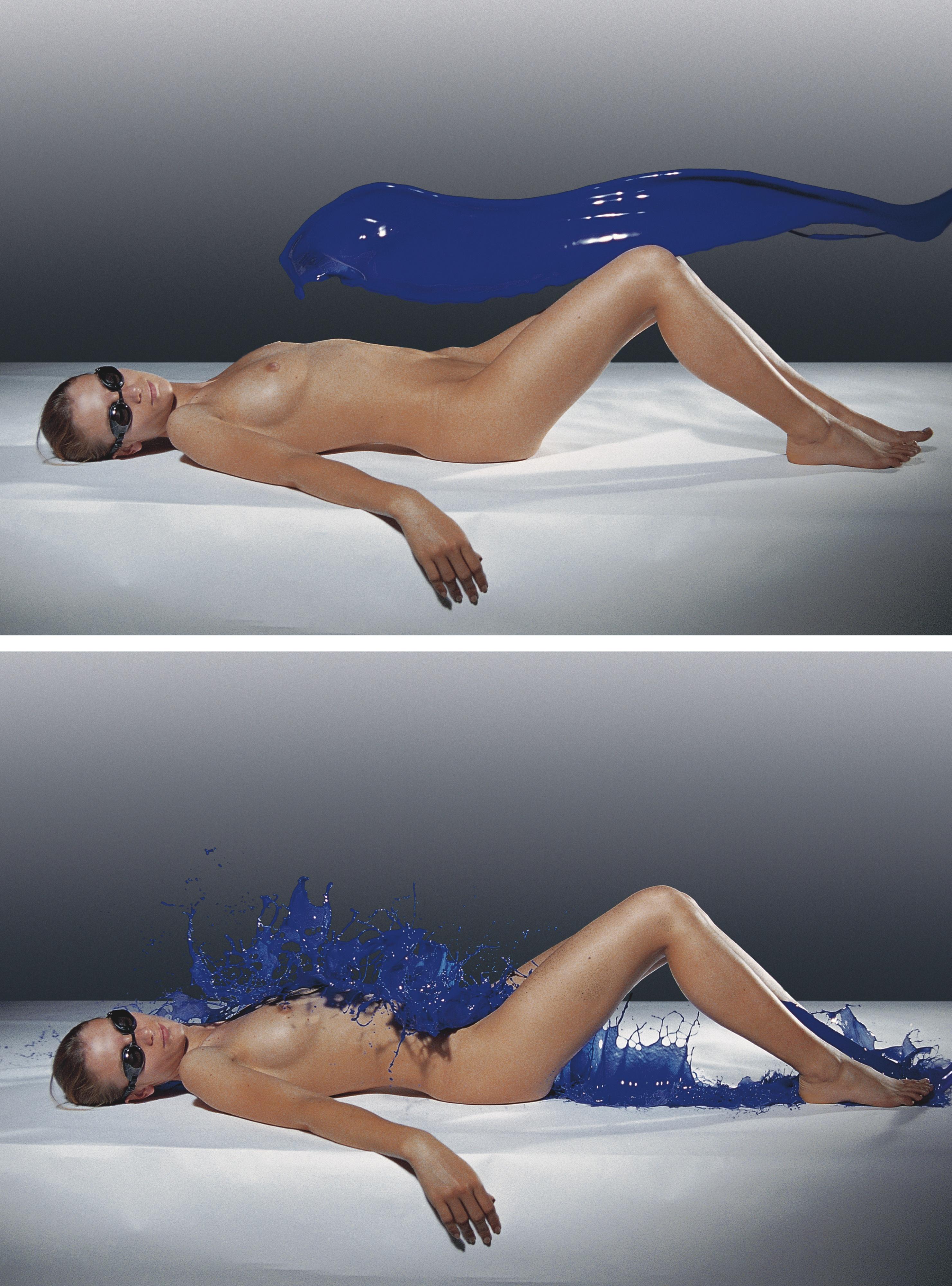 Gunter Sachs - Die Farbe Blau, Diptych, 2003