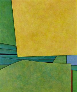 Gunther Gerzso - Amarillo-Verde-Azul